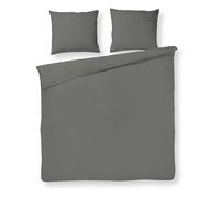 Papillon Pom Copripiumini Grigio, Cotone Percalle, 140 x 200/220 cm