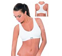 papillon Reggiseno Sportivo Cotone Action Art.1350 Sport e Tempo Libero (L, Bianco)