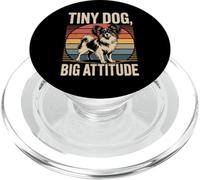 Papillon Retro Tramonto | Tiny Dog Big Attitude PopSockets PopGrip per MagSafe