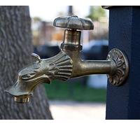 RUBINETTO per FONTANE IN OTTONE MOD. "DRAGONE" PAPILLON - FONTANA