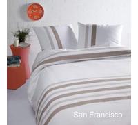 Papillon San Francisco-Copripiumino Sabbia, Cotone, 140 x 200/220 cm