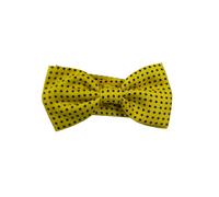 Papillon seta giallo a puntini blu cravatta a farfalla a pois gialla yellow fluo