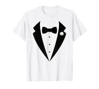 Papillon smoking, divertente vestito da gentiluomo Maglietta