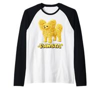 Papillon Spaghetti Noodle Cucina Italiana Cucciolo Amore Maglia con Maniche Raglan