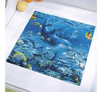 Papillon - Tappetino per la Doccia, 52 x 52 cm, Colore: Blu