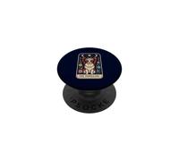 Papillon Tarocchi Floreale Celeste Cane Art Cottagecore PopSockets PopGrip Adesivo