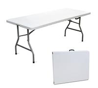 PAPILLON TAVOLO pieghevole - 180cm - mare picnic - IN PVC CHIUDIBILE A VALIGETTA RESINA