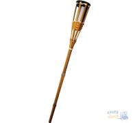 Papillon Torcia Led In Bambu' Con Pannello Solare