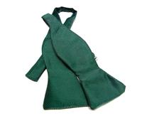 Papillon uomo da annodare verde lucido a righette fini specchio cangiante