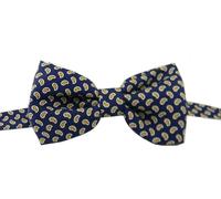 Papillon uomo farfalla seta stampata blu fiocchetto silk seda classe stile italy