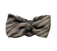 PAPILLON UOMO ZEBRATO SETA VISC STILE SAFARI NOVITA CRAVATTA A FARFALLA ANIMAL