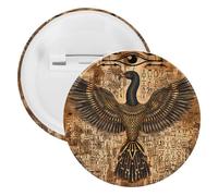 Papiro egiziano raffigura l'occhio di Horus bottoni spille distintivi latta spille da bavero artigianato per camicie vestiti borsa accessorio, 12PCS, plastica e latta