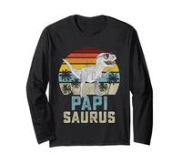 Papisaurus T Rex Dinosaur Papi Saurus Family Matching Maglia a Manica