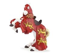 Papo 39340-Cavallo di Re Riccardo, Colore Rosso-Bianco-Oro, 39340