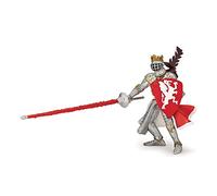 Papo 39386-Re Drago, Colore Argento-Rosso, Medium, 39386