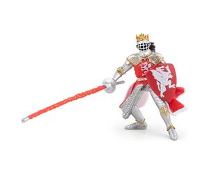 Papo 39386 Rosso Drago King Medieval-Fantasy Statuetta, Multicolore