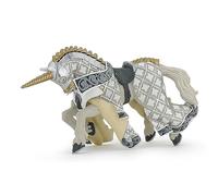 Figura giocattolo cavallo unicorno da collezione di Papo Fantasy World Weapon Ma