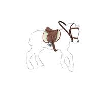 Papo -Dipinta a mano- figurina-Cavalli, puledri e pony-Set finimenti-50091-Collezione -Adatto a bambini e bambine - A partire dai 3 anni di età