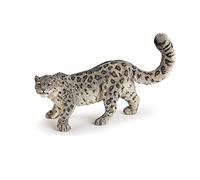 PAPO -Dipinta a mano- figurina-Fauna Selvatica -Leopardo delle nevi -50160-Collezione -Adatto a bambini e bambine - A partire dai 3 anni di età