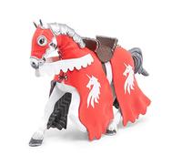Papo -Dipinta a mano- figurina-Medioevo Mitico-Cavallo del cavaliere unicorno con la lancia-39781-Collezione -Adatto a bambini e bambine - A partire dai 3 anni di età