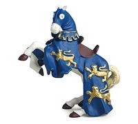 Papo -Dipinta a mano- figurina-Medioevo Mitico-Cavallo di Re Riccardo blu-39339-Collezione -Adatto a bambini e bambine - A partire dai 3 anni di età