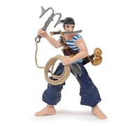 Papo -Dipinta a mano- figurina-Pirati e corsari-Pirata con rampino-39442-Collezione-Adatto a bambini e bambine - A partire dai 3 anni di età