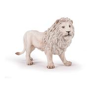 PAPO -Dipinta a mano- Grande Figurina- Leone Bianco Grande -50185 -Adatto a bamb