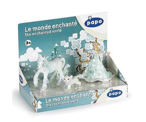 Papo - Display box Regina del ghiaccio-80506-Mondo Incantato - Adatto a bambini e bambine - A partire dai 3 anni di età