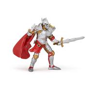 PAPO Fantasy World Knight with Iron Mask Toy Figure, Silver/Red (36031)