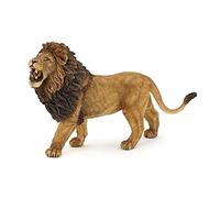 PAPO - Figurina di leone ruggente - Statuetta realistica in plastica - Da 3 anni - Animali selvatici - Dipinti a mano - Durevole ed educativo - Giocattolo per bambini - Idea regalo
