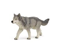 Papo - Figurina del lupo grigio - Da 3 anni - Fauna selvatica - Rappresentazione fedele di un animale in un branco - 12,5 cm - Dipinto a mano - Giocattolo educativo sulla fauna selvatica - Idea regalo
