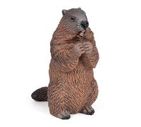 PAPO - Figurina animale - Marmotta, Curiosità della fauna di montagna, giocattolo per bambini dai 3 anni - Sensibilizzazione alla vita animale e ai cicli naturali