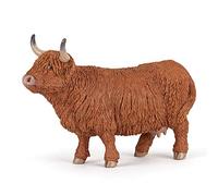 Papo - Figura Mucca delle Highlands - 3 anni - Giocattolo per ragazzi e ragazze - Vita in fattoria - Gioco da collezione