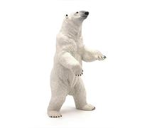 PAPO - Statuina Orso polare in piedi - Animali polari - sentinella artica, giocattolo per bambini dai 3 anni