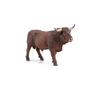 Papo Figura di animale Toro Salers 51186 – Dipinto a mano, da collezione, per bambini 3+