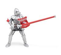 PAPO Fantasy World Unicorn Knight with Spear Toy Figure, Red/Silver (39782)