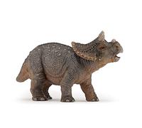 Papo - Figurine dinosauro - Bébé Tricératops, Premiers Pas dans le Monde des Dinosaures per bambini da 3 anni - Scoperta preistorica e risveglio scientifico