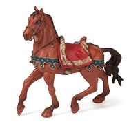 Papo HISTORICALS 39805-Cavallo di Giulio Cesare, Colore Marrone-Rosso, 39805