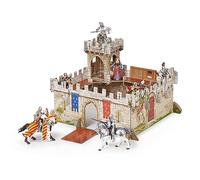 Papo - Il castello del Principe Filippo - Da 3 anni - Decorazione fantasy e medievale - Figure non incluse - Dipinto a mano - Idea regalo - Castello realistico - Educativo - 40cm x 26,5cm x 40cm