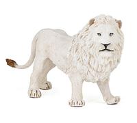 PAPO -Dipinta a mano- Grande Figurina- Leone Bianco Grande -50185 -Adatto a bamb