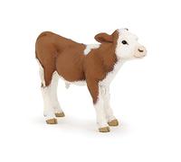 Papo-Papo-Pap51134-Vitello Farmyard Friends Animaux Papo-Pap51134-Vitello Simmental, Colore Zenzero-Bianco, 51134