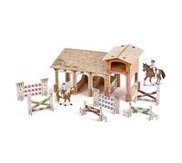 Papo - Pony Club Box, Mondo dei Cavalli per Bambini da 3 Anni - Immersione equestre con cavalli e pony per appassionati di animali