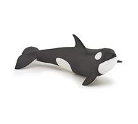 Papo- Killer Whale Calf Statuetta Marine Life Baby Orca, Colore, 56040