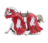 Papo Statuetta MITTELALTER-Fantasy Cavalletto da afferrare Colore Rosso-Bianco
