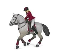 Papo - Figurina di cavallo e cavaliere, Passione equestre per bambini dai 3 anni - Introduzione agli sport e alle competizioni equestri