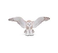 Papo - Statuetta Gufo delle Nevi in Volo Realistica - 3 Anni + - Collezione La Vita Selvaggia - Gioco Educativo Uccelli Polari - Idea Regalo Giocattolo Bambina Bambino