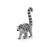 Papo - Statuetta Lemure con Cucciolo Realistica - 3 Anni + - Collezione La Vita Selvaggia - Gioco Educativo Primati - Idea Regalo Giocattolo Bambina Bambino