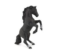 Papo - Statuina animale - Cavallo nero rampante, Eleganza e potenza, Giocattolo per bambini dai 3 anni - Mondo equestre
