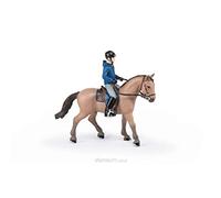 Papo - Statuina Cavallo da Passeggio e Cavaliere Realistica - 3 Anni + - Collezione Mondo Equestre - Gioco Creativo Passeggiata a Cavallo - Idea Regalo Giocattolo Bambina Bambino