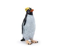 Papo - Figurina Pinguino Macaroni per Bambini dai 3 Anni+ - Giocattolo Educativo Animale Polare Realistico con Cresta Gialla Distintiva - Dipinto a Mano - Collezione Fauna Marina - 56064
